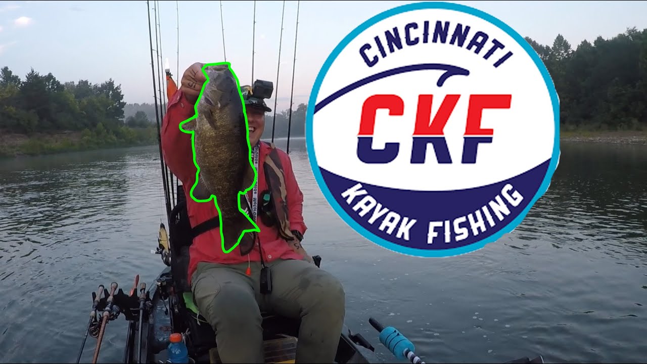 Cincinnati Kayak Fishing Flowing Waters - 5th Place On The Great Miami River! (Smallmouth Fishing)