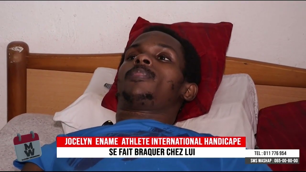 Matin Week-end: Jocelyn ENAME, athlète international gabonais handicapé, braqué chez lui!