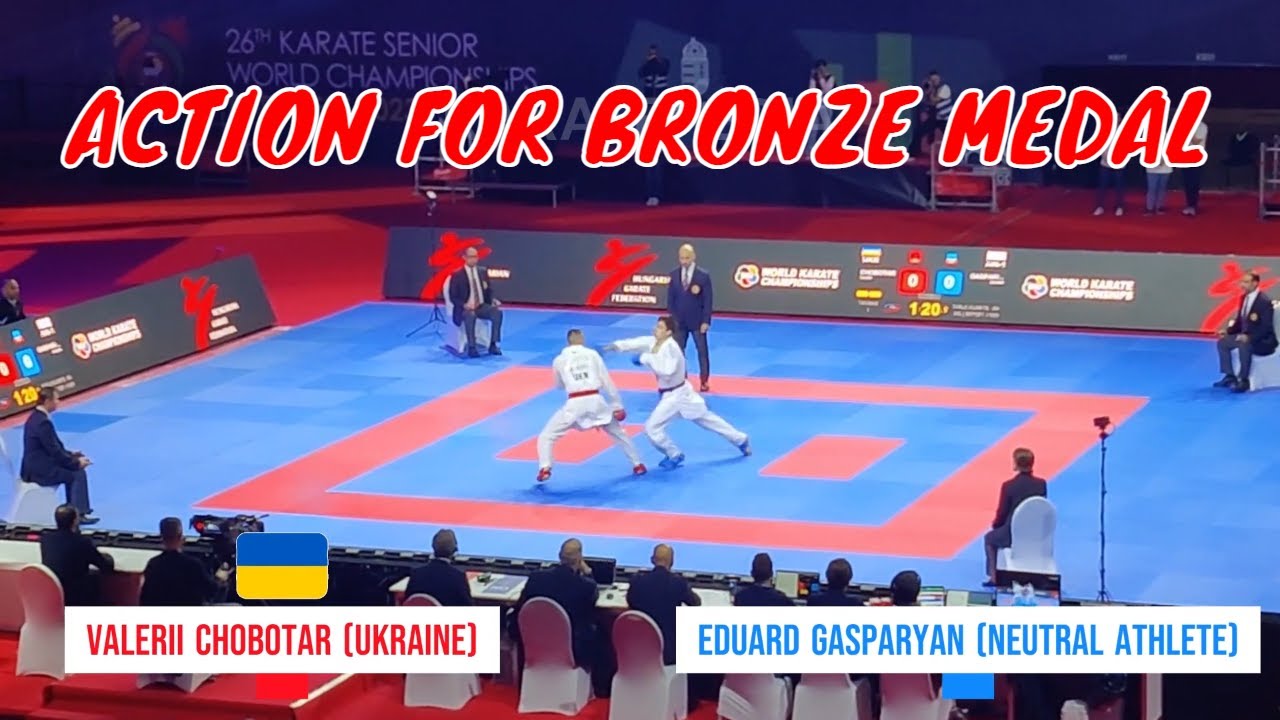 Valerii Chobotar vs Eduard Gasparyan - Male Kumite -84 kg 2nd Bronze - World Championships 2023 #wkf