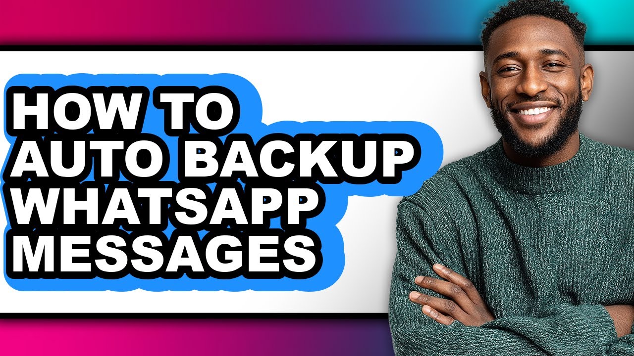 How to Auto Backup Whatsapp Messages (only Way)