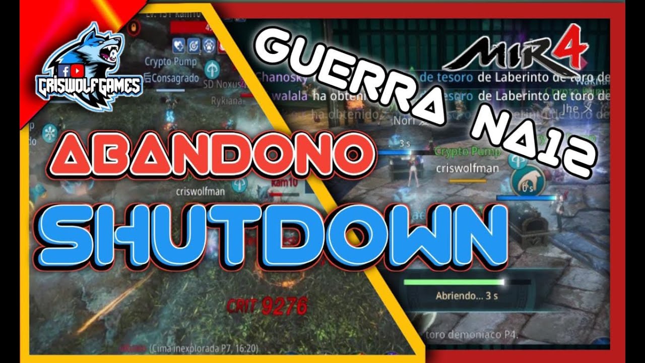 Mir4 - Guerra en NA12 / abandono SD te explico porque