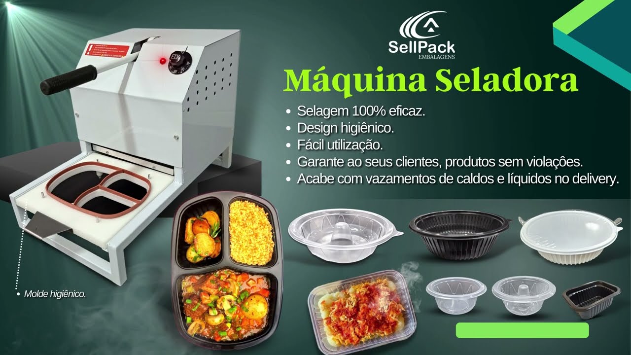 Maszyna do zamykania opakowań / tacka 750 ml / zgrzewanie na gorąco.