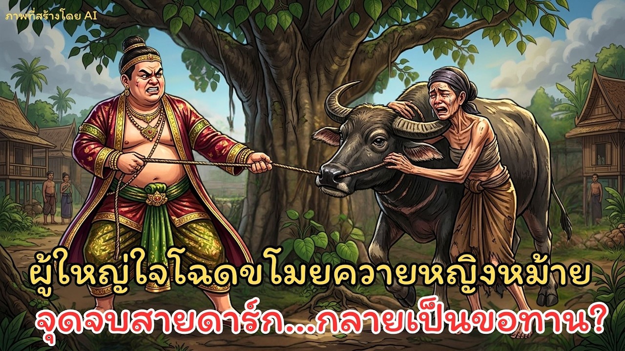กฎแห่งกรรม! ผู้ใหญ่บ้านใจยักษ์ชิงควายแม่หม้าย สุดท้ายโดนหนุ่มทั้งหมู่บ้านรุมแฉจนสิ้นเนื้อประดาตัว