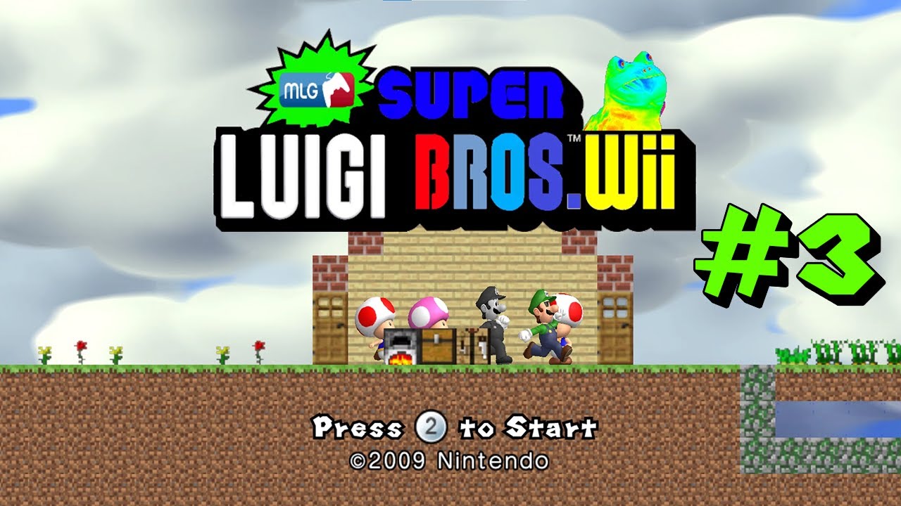 MLG Super Luigi Bros Wii 😎🎮 #3 Walkthrough
