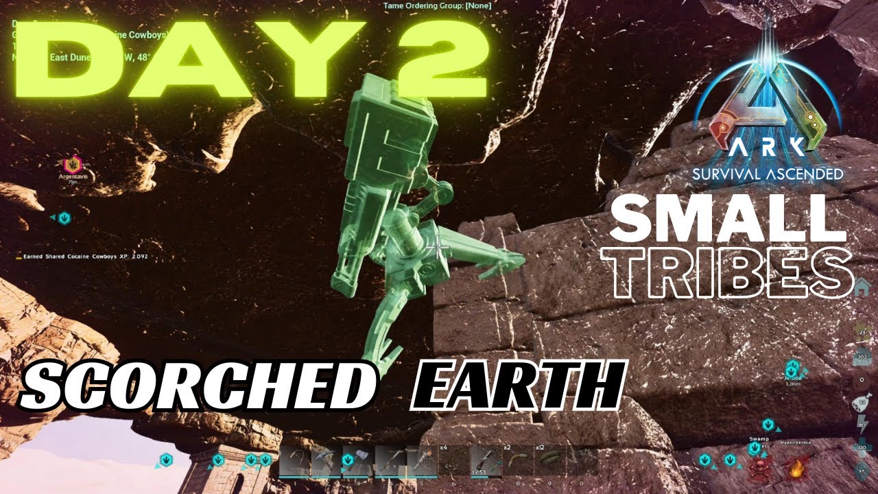 Scorched Earth Day 2! Wiped & Rebuilt In Same Day! -Ark Ascended|SmallTribes|ep.29