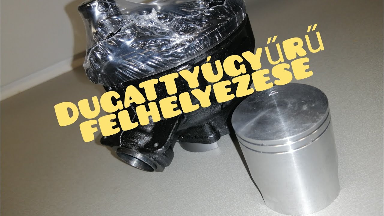 Dugattyúgyűrű felhelyezése szakszerűen. Piston ring installing.