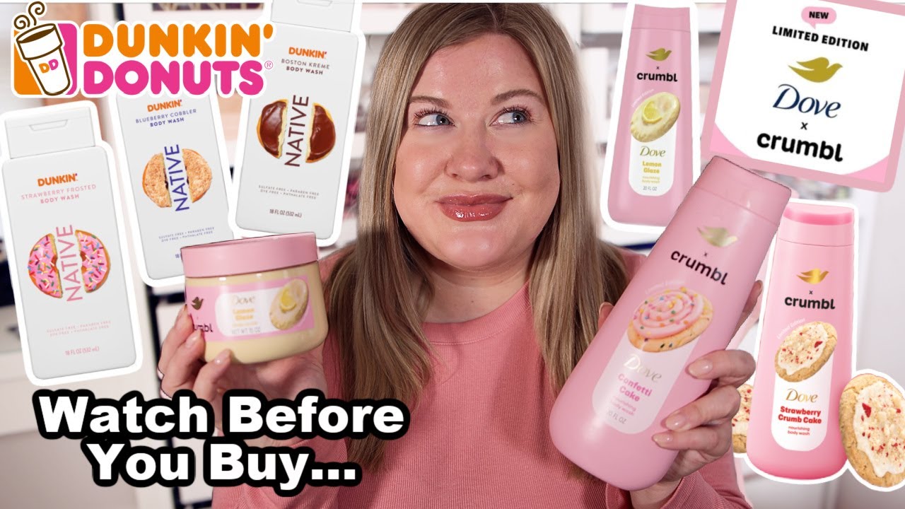 I Tried The Viral New Body Care! 🧁🧴 Dove x Crumbl + Native x Dunkin