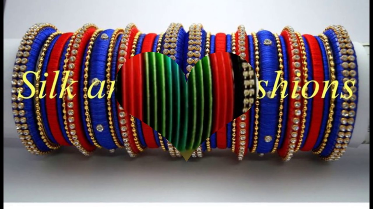 SILK  & SILK FASHION BANGLES DESIGNS.