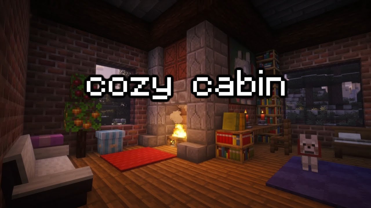Cozy Minecraft Fireplace 🔥 | Relaxing Minecraft Music & Warm Ambience (1 Hour)