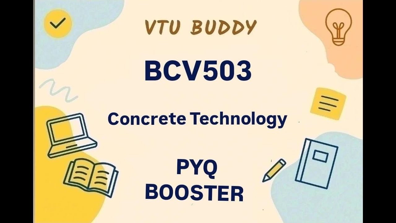 ⚡ BCV503 Concrete Technology PYQs 📘 | VTU Passing Package 💯|VTU BUDDY