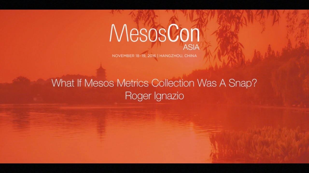 What if Mesos Metrics Collection was a Snap?