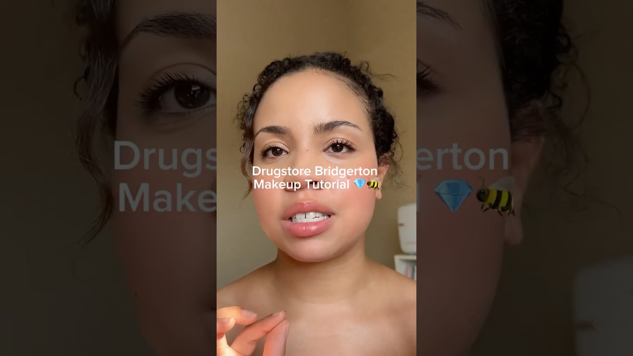 Drugstore Bridgerton Makeup Look 🐝💎