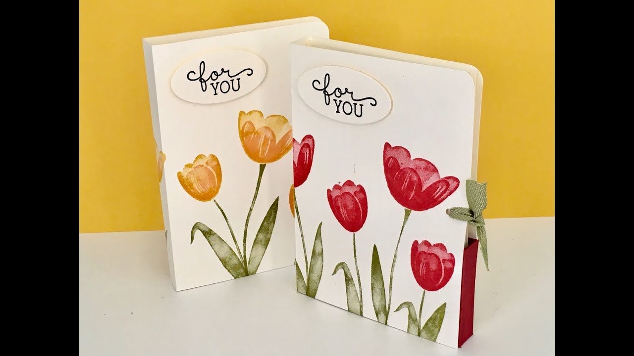 Note Card Gift Set - Video Tutorial with Tranquil Tulips from Stampin' Up
