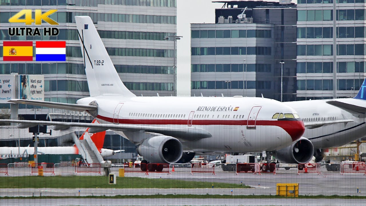 State visit Spanish King Felipe VI | Airbus A310 'Reino de Espa&ntilde;a' | AMS/EHAM