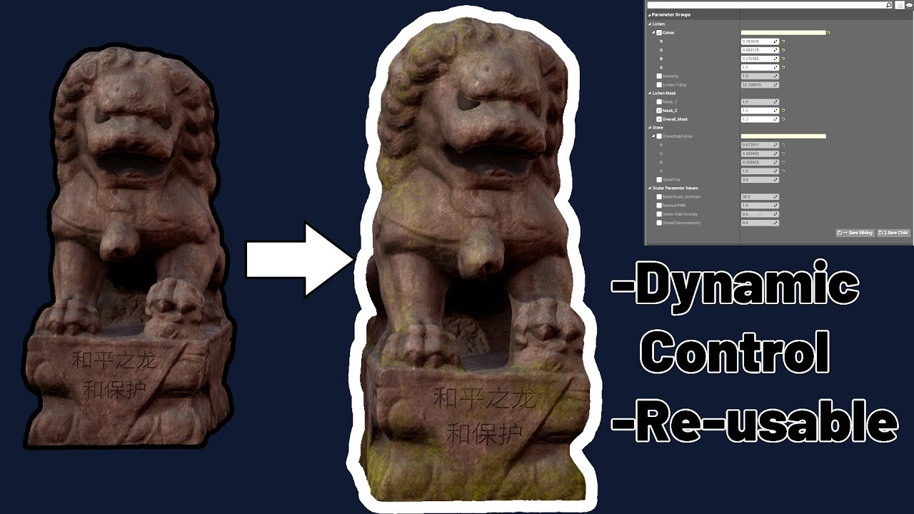 How to use masks in UE4 (Mask between 2 Textures or Materials) - Unreal Engine