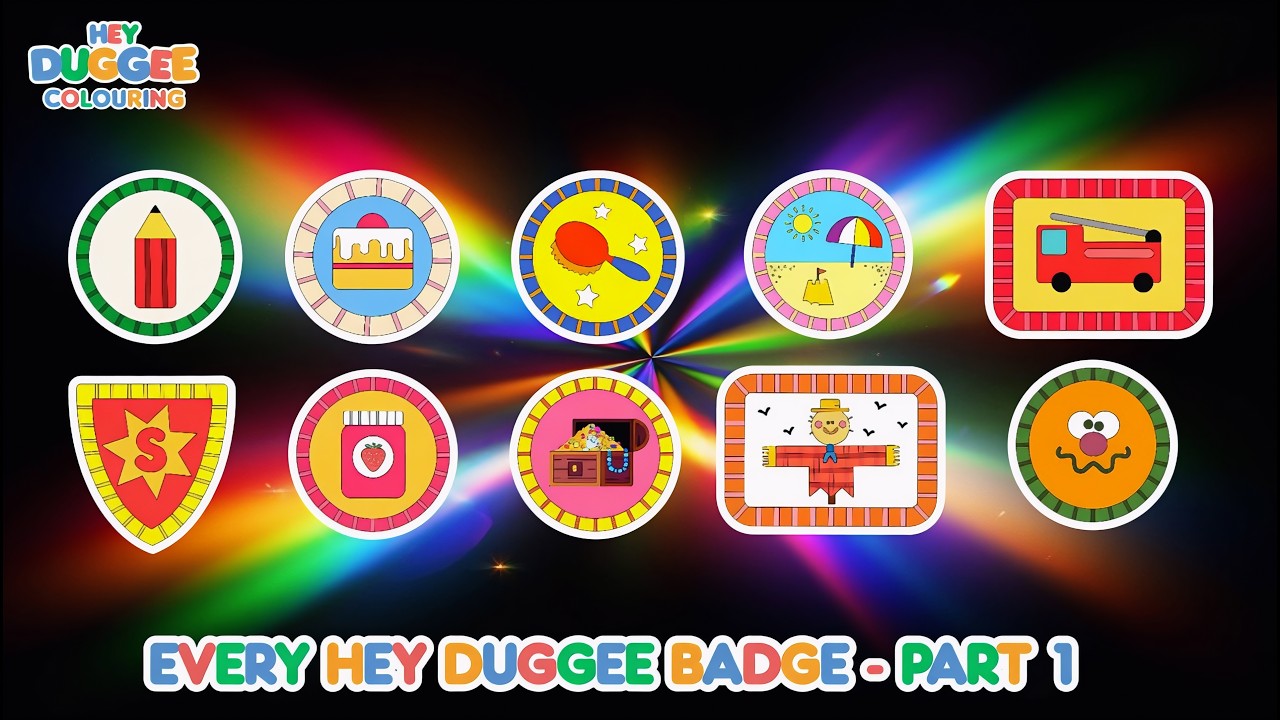 Colouring | Every Hey Duggee Badge - Part 1