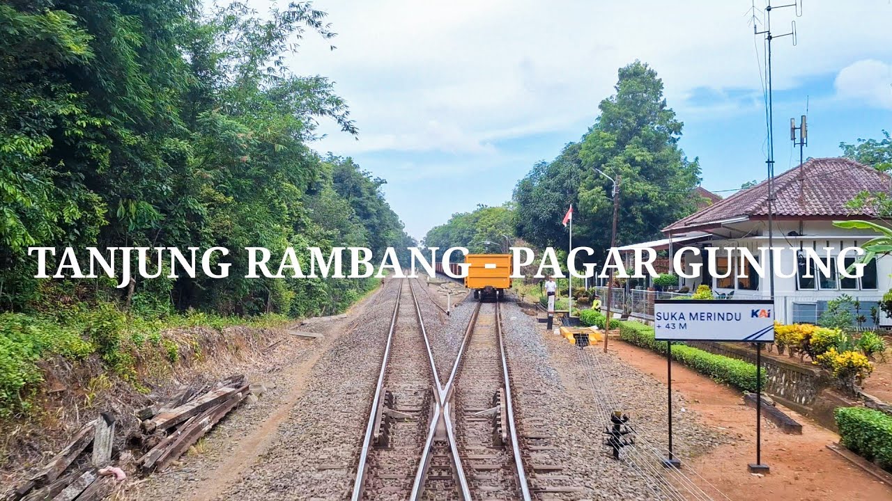 Stasiun SUKA MERINDU - AIR ASAM || Backride Tanjung Rambang - Pager Gunung