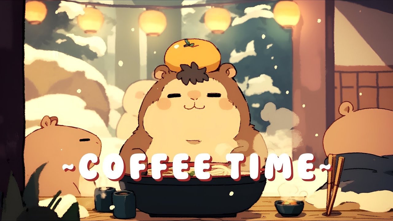[Full Hour] 24/7 Capybara Lofi Beats | Cozy Beats for Relaxation 🦫 📝