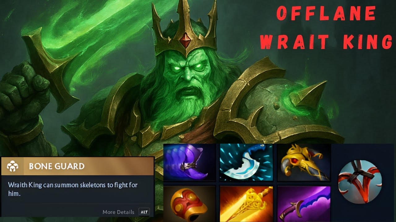 Full Match Gameplay Offlane Wraith King in Dota 2