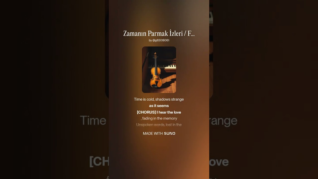 Zamanın Parmak İzleri / Fingerprints of Time / (TR. EN) __ Songs