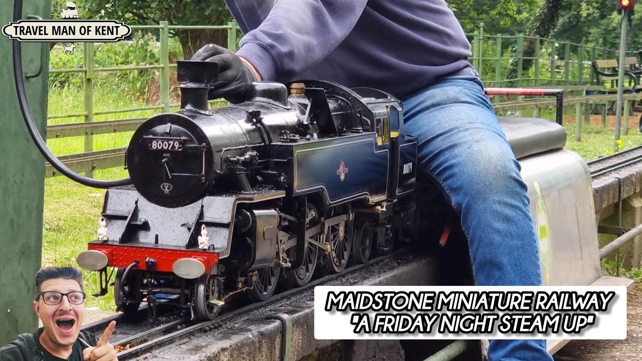 MINIATURE Steam Trains On A Friday Night? Yes Please! | Maidstone Miniature Railway M.M.E.S.