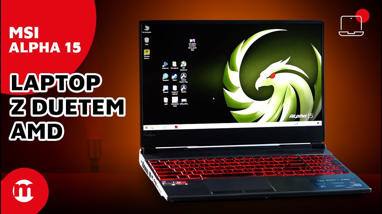 MSI Alpha 15 z duetem AMD | Ryzen 7 3750H + Radeon RX 5500M