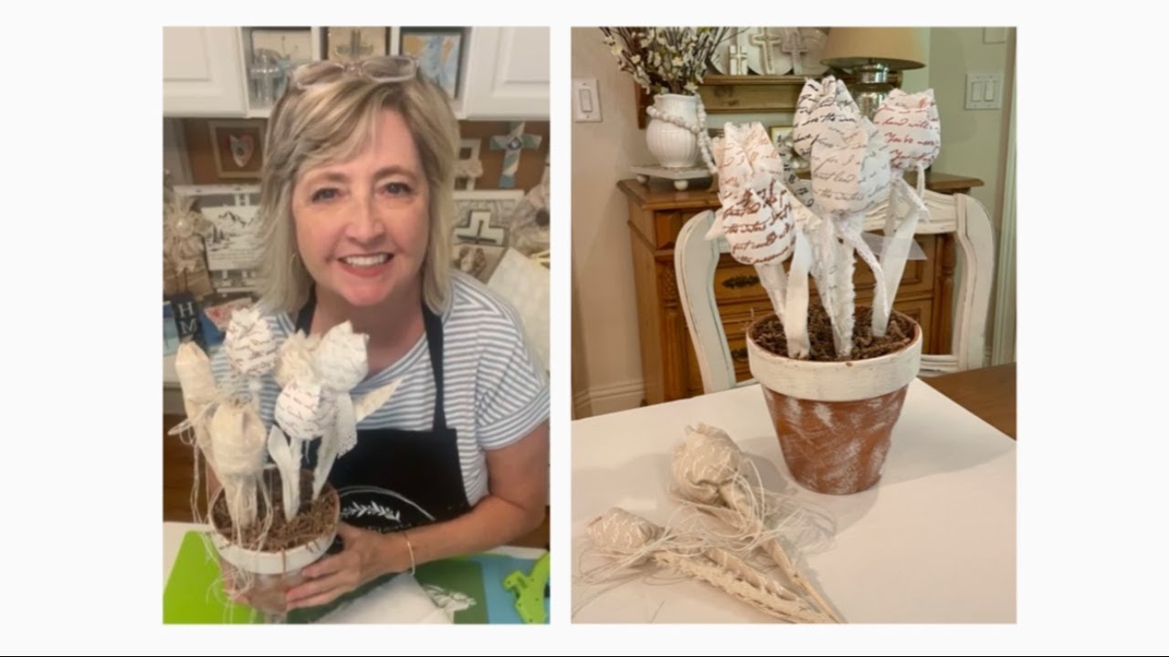 Super Easy Stuffed Canvas Duck Cloth Tulips . Hiedi Scott DiyDreaming and Creating a Beautiful Life!