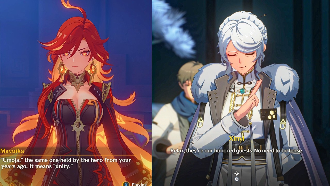 Mavuika - Xinyi Cinematic Dialog Comparison