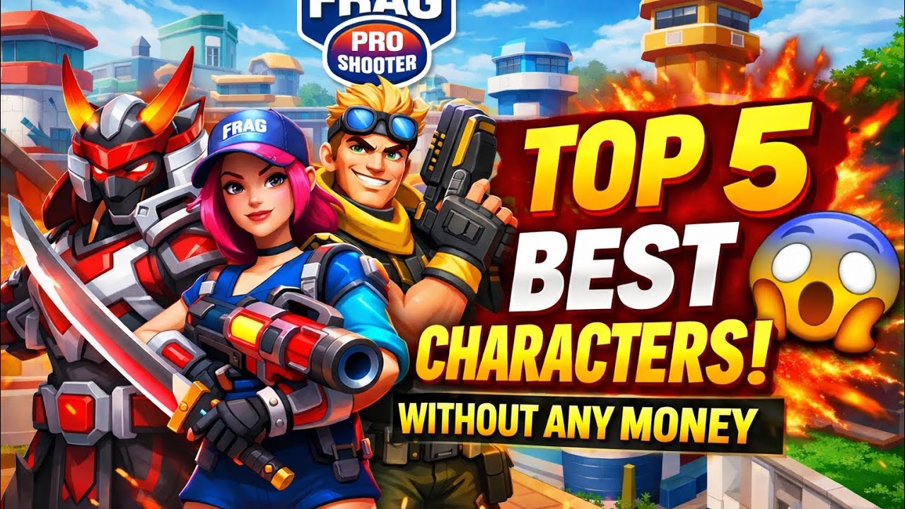 Top 5 best characters without money #frag pro shotter #naruto spikes
