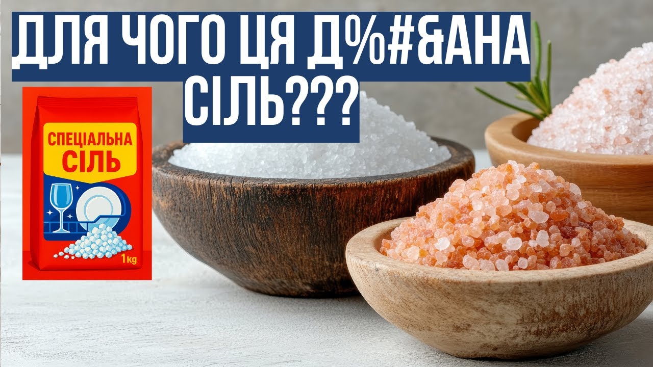 Сіль для посудомийних машин: для чого потрібна? Вся правда про сіль для посудомийки!