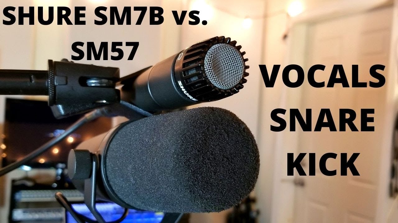 Shure SM7B vs SM57 mic comparison shootout, SM57 vs. SM7b, mic comparison mic shootout sound test!