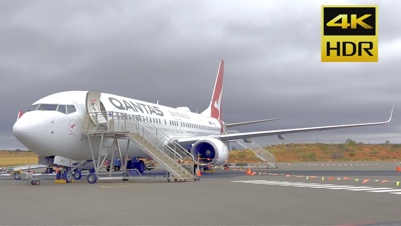 【4K HDR】 Full Flight - Sydney to Ayers Rock Qantas QF728 Boeing 737-800