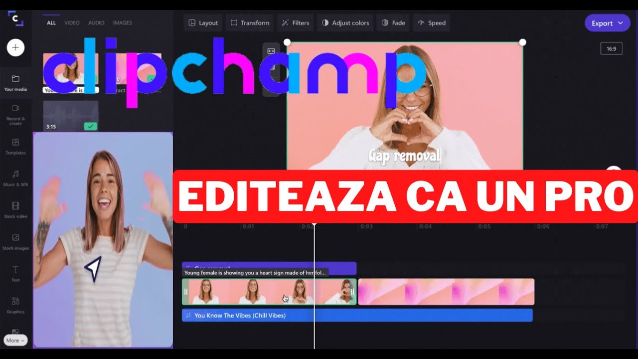 Tutorial complet Editare Video cu CLIPCHAMP
