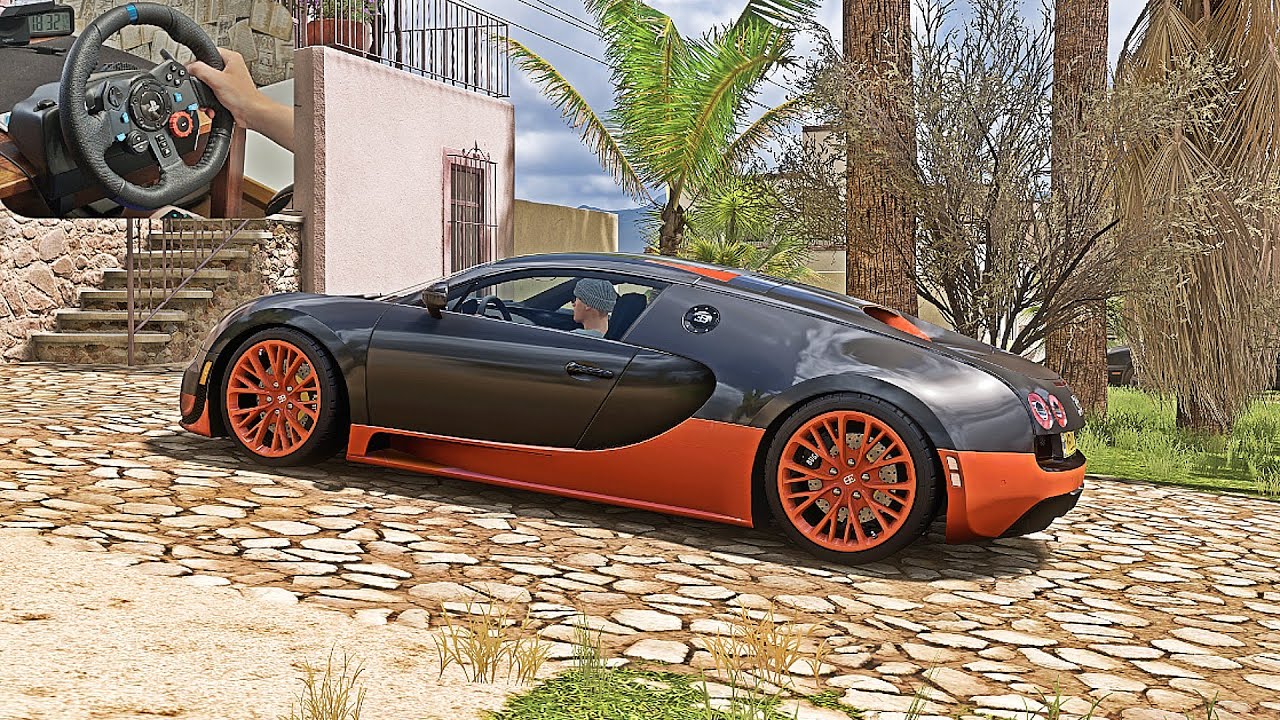 1180HP Bugatti Veyron - Forza Horizon 5 - Logitech G29 Steering Wheel
