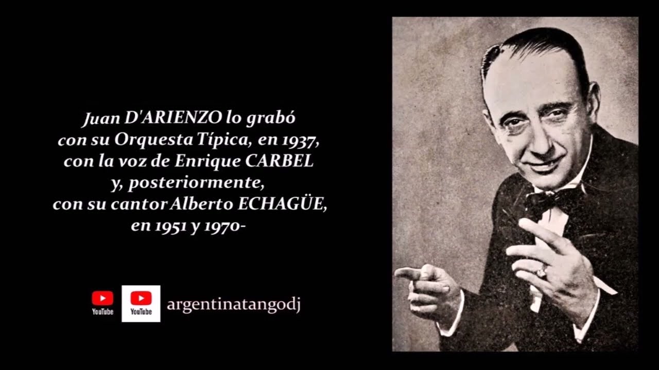 ESCUCHÁ LOS TANGOS FAMOSOS CON LETRA DETALLADA: GRANDES ORQUESTAS - D'ARIENZO, CANARO, BIAGI, OTROS
