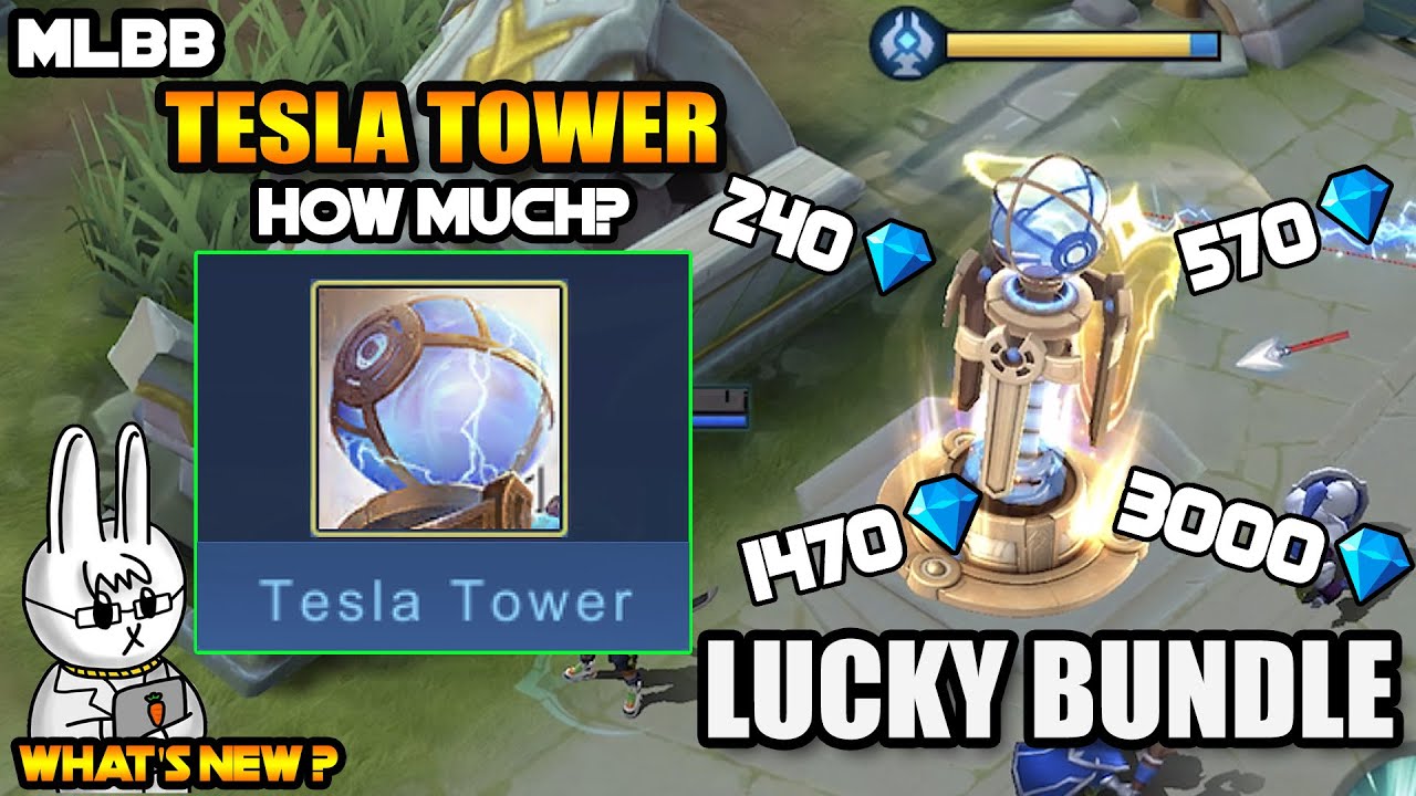 HOW MUCH IS THE TESLA TOWER SACRED STATUE?? - LUCKY BUNDLE - MLBB WHAT&rsquo;S NEW? VOL. 102