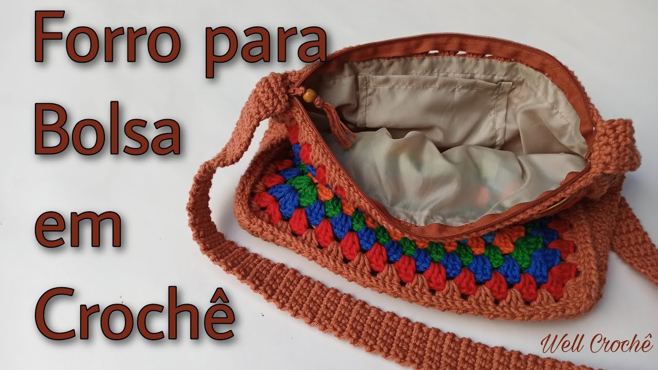 Forro para Bolsa em Crochê