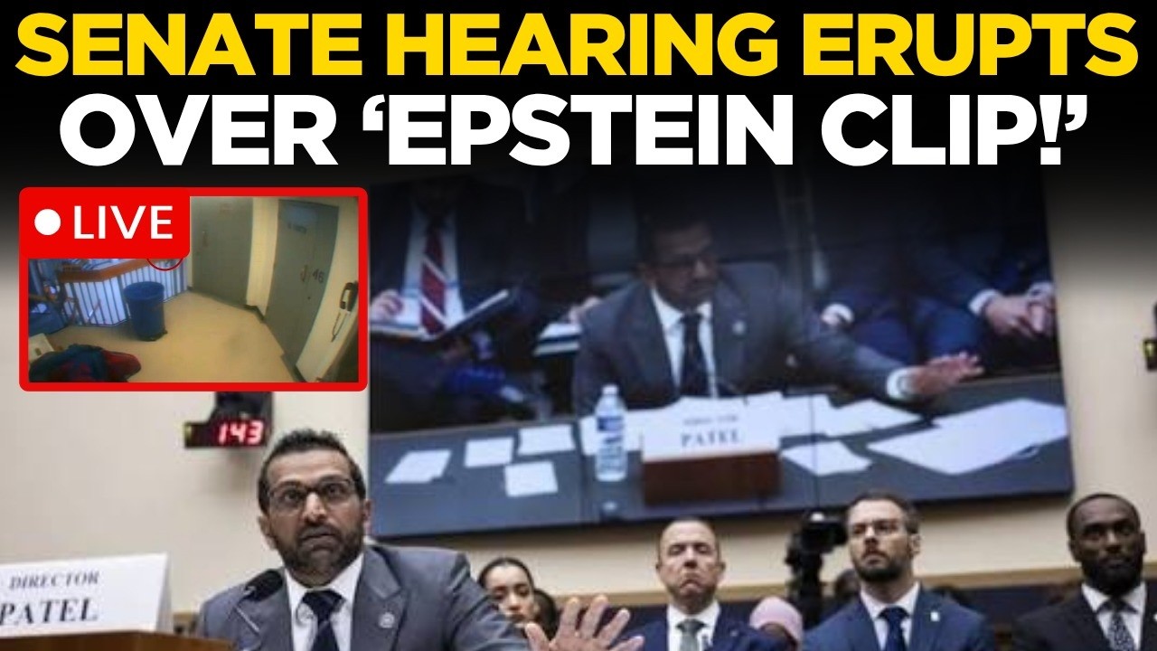 Kash Patel LIVE: Epstein Files Clash At Senate Hearing | FBI Director Testifies | World News LIVE