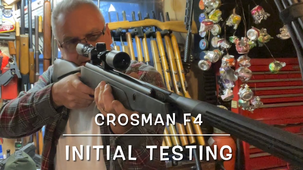 Crosman F4 out of the box performance testing and scope mounting.