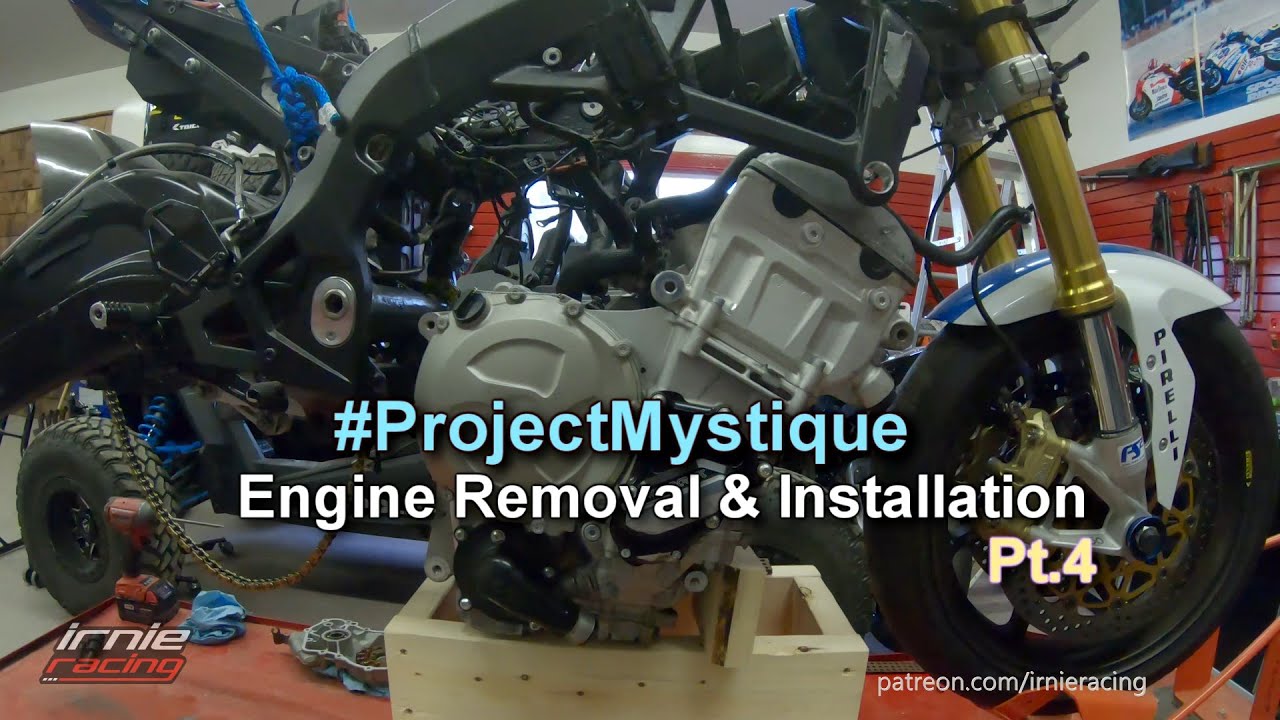 Серия «Снятие и установка двигателя S1000RR», часть 4 #projectMystique