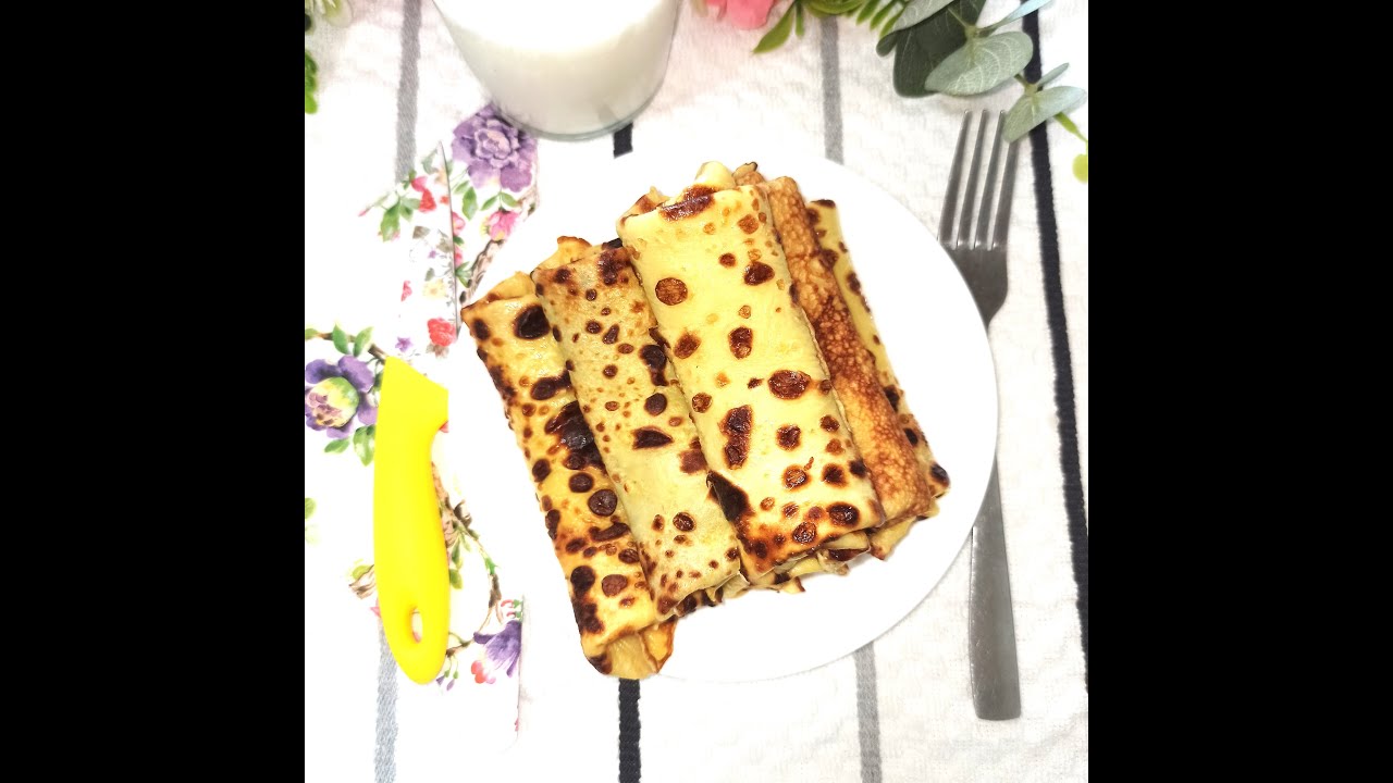 Cea mai simpla reteta de clatite umplute cu crema de ciocolata - varianta speed