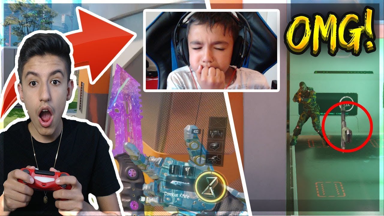 *OMG* I Hit An Insane Trickshot On My Little Brother! Black Ops 3 1v1!