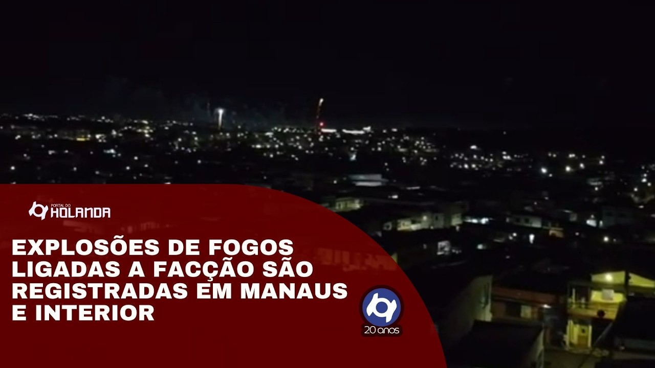 Foguetório atribuído ao CV toma noite de Manaus