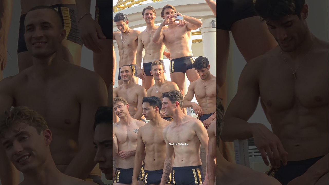 After a swinwear competition. 23rd edition Manhunt International.