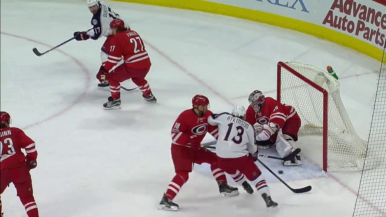 Ward denies Blue Jackets with his skate blade