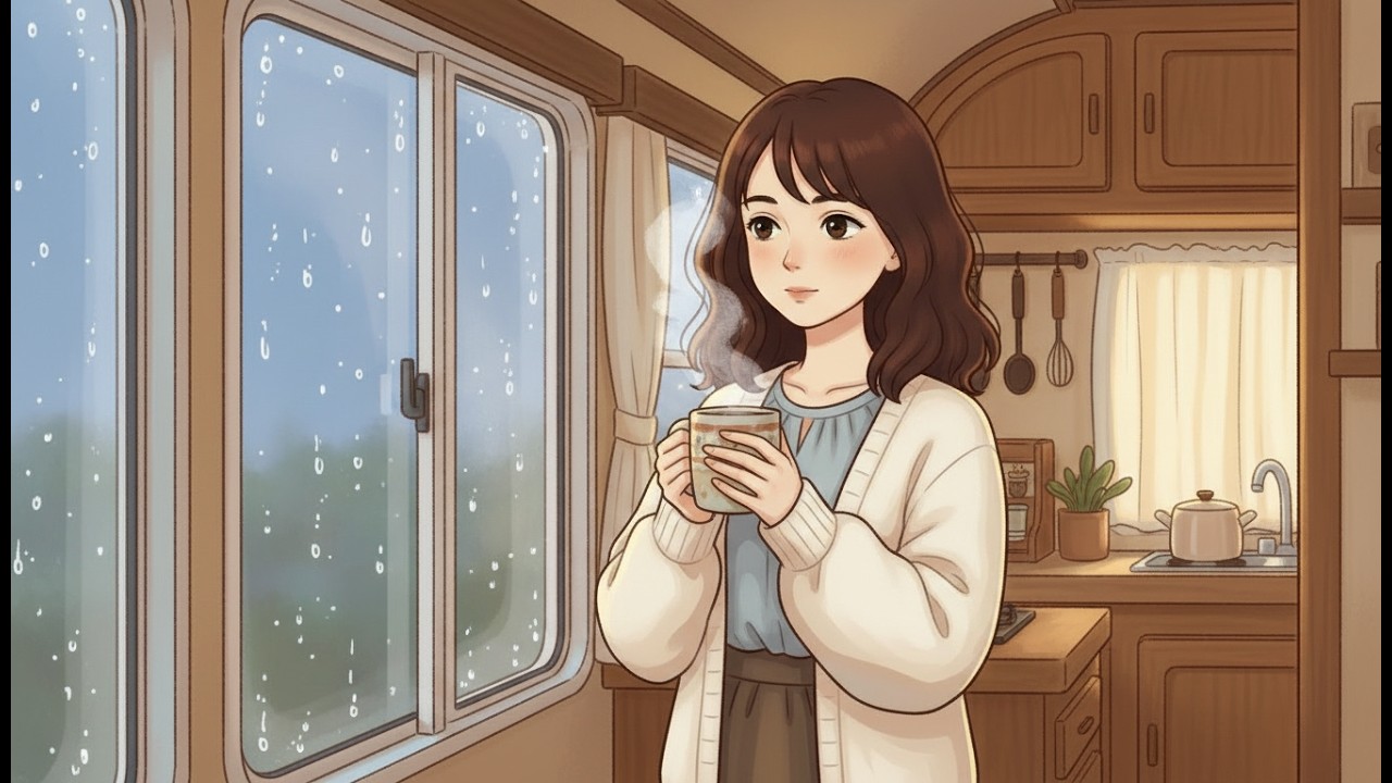 Rain After the Storm in a Cozy Mobile Home | Slow Living ASMR Story