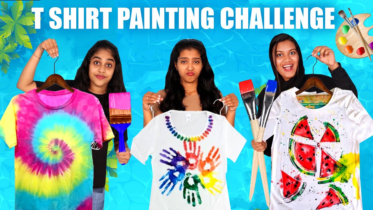 T-SHIRT PAINTING CHALLENGE 🤩| ആരുടെ T-SHIRT ആണ് അടിപൊളി ? 😂| PULLOTHI