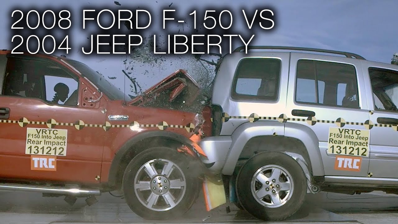 2008 Ford F-150 Vs. 2004 Jeep Liberty Crash Test