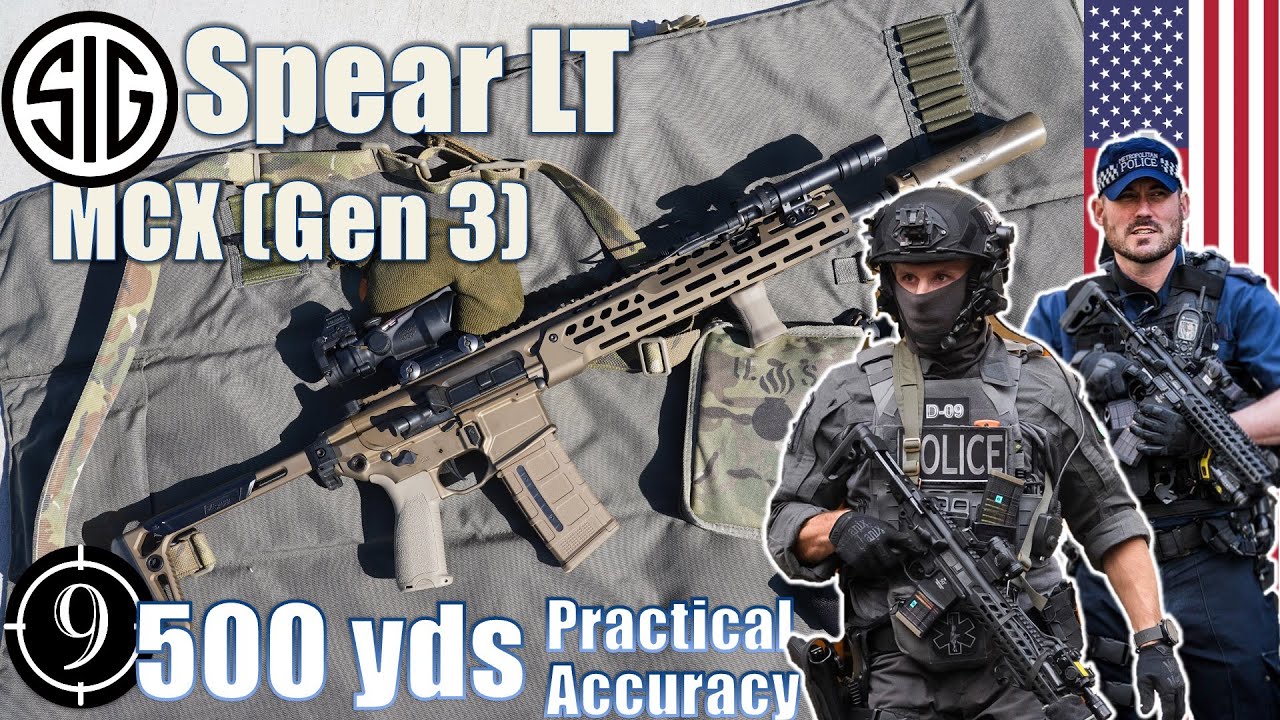 SIG Spear LT (Gen 3 MCX) на 500 ярдов: практическая точность