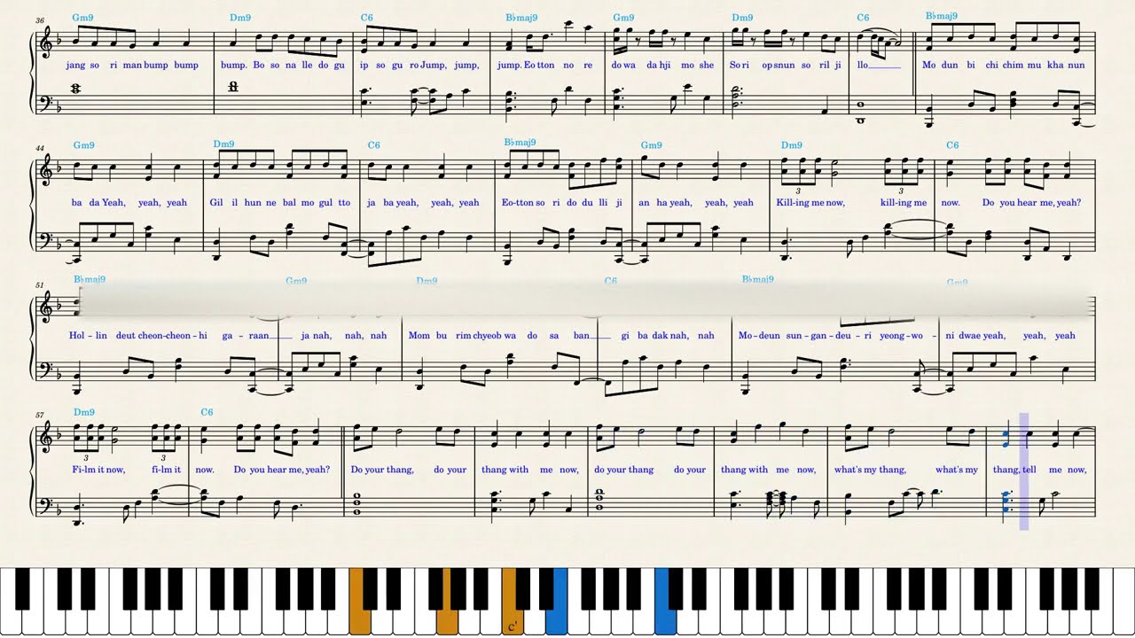 BTS — Black Swan (Piano Sheet Music)